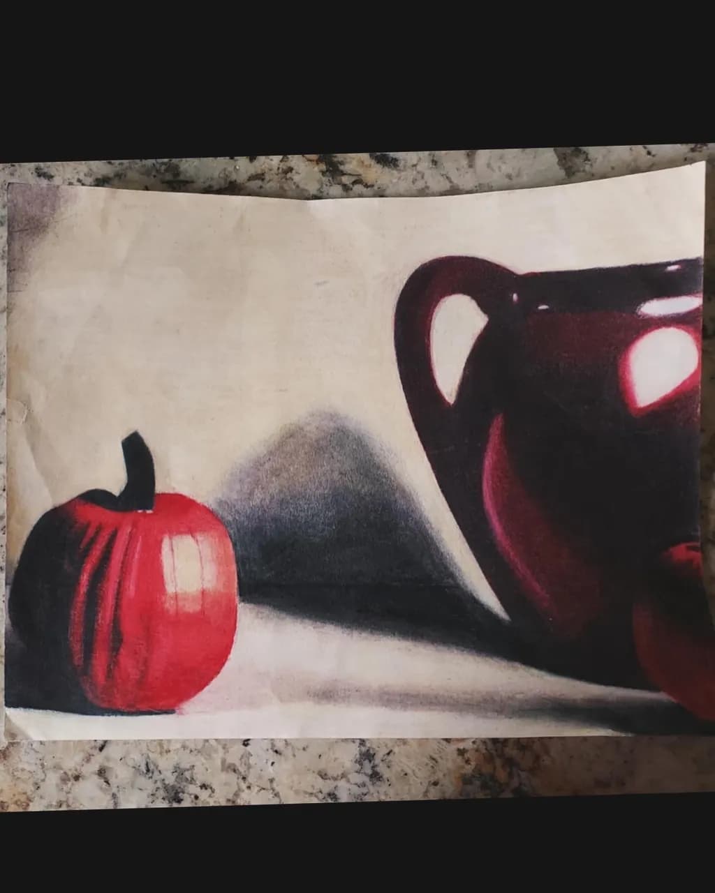 Red Apple with Jug