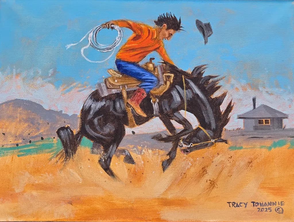 Buckaroo on Black Horse