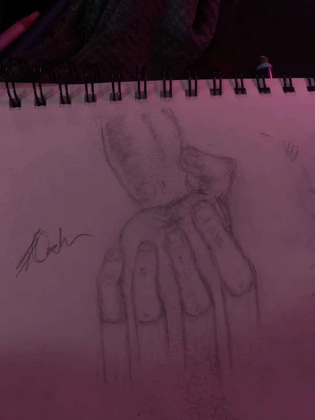 Hand Hold Sketch
