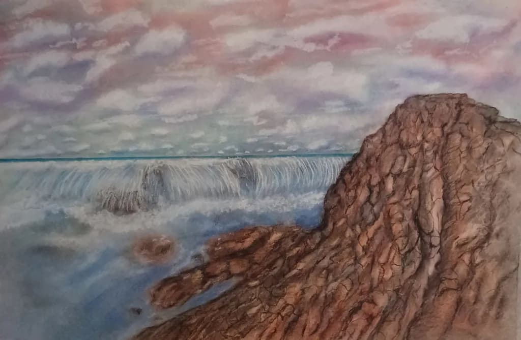 Coastal Rock and Wave