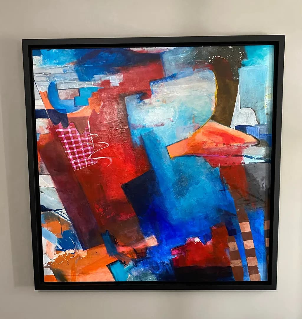 Abstract Blues and Reds
