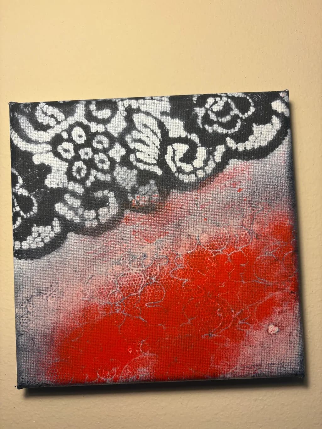 Lace and Crimson Pattern