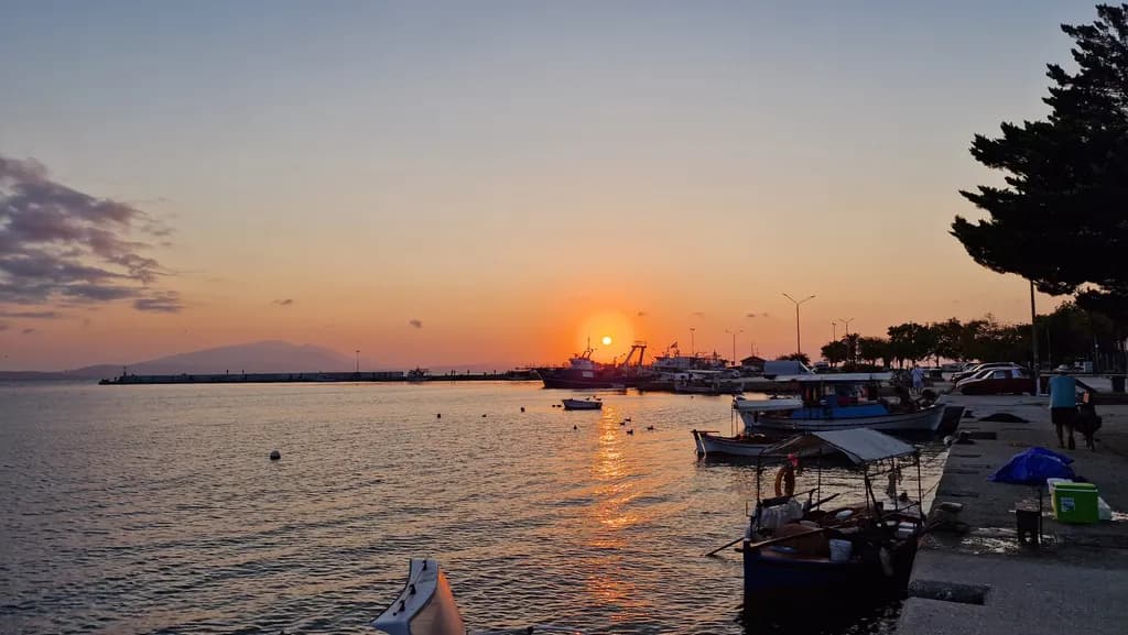 Stavros Harbor Sunset