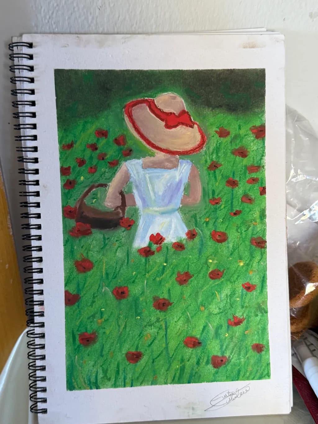 Girl in Poppy Field