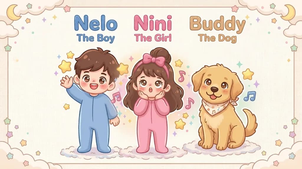 Nelo, Nini, and Buddy