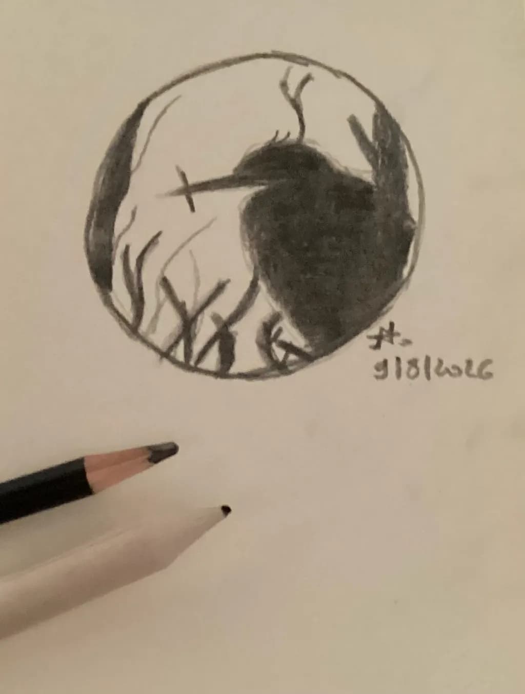 Cross and Shadow Circle