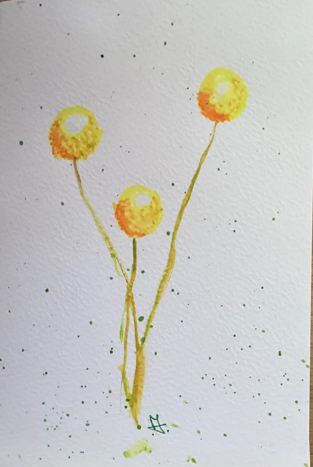 Yellow Flowers Trio