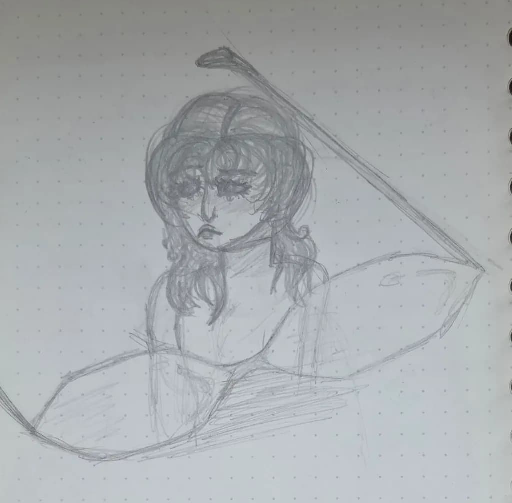 Pencil Mermaid Portrait