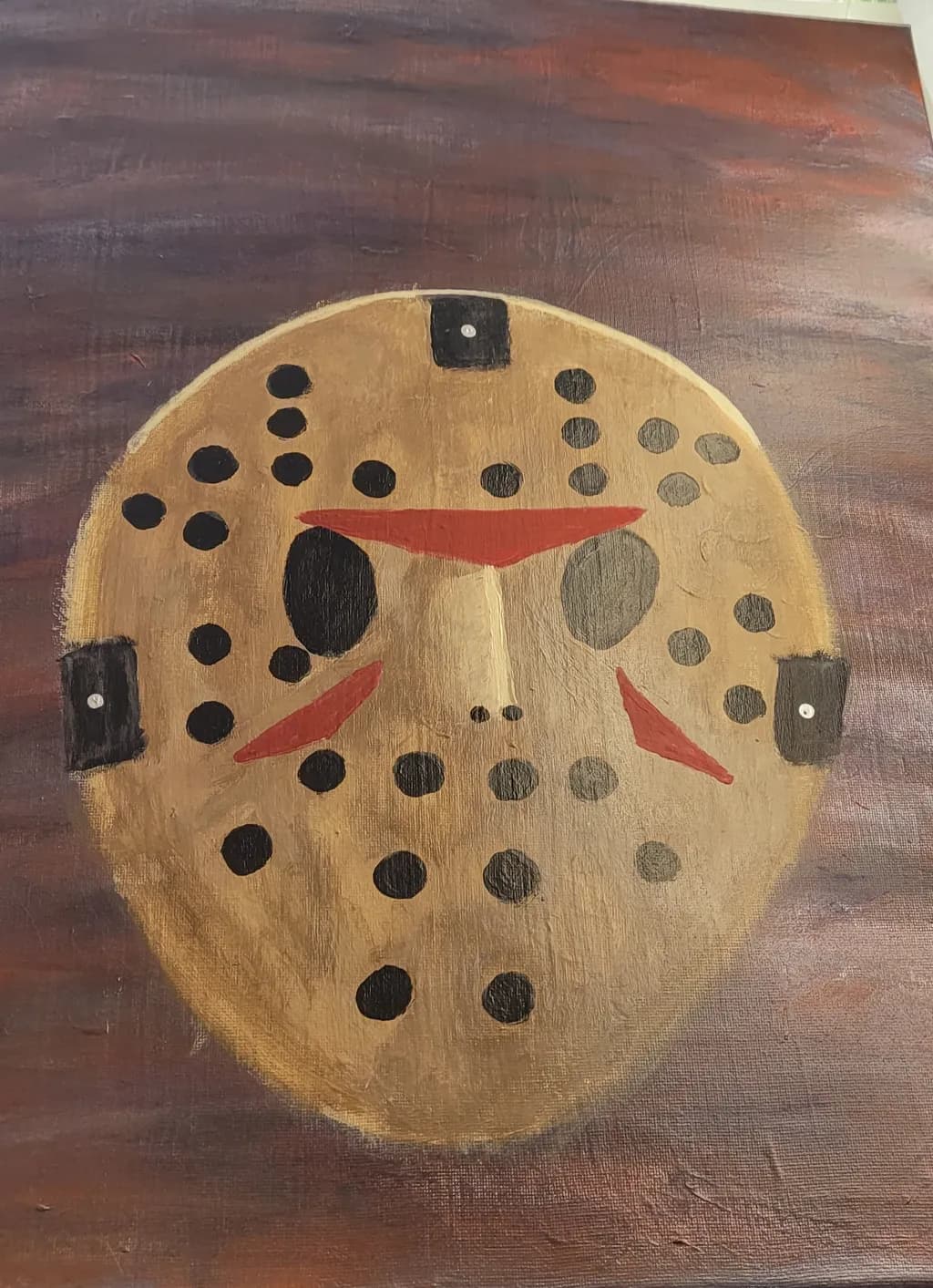 Gilded Hockey Mask