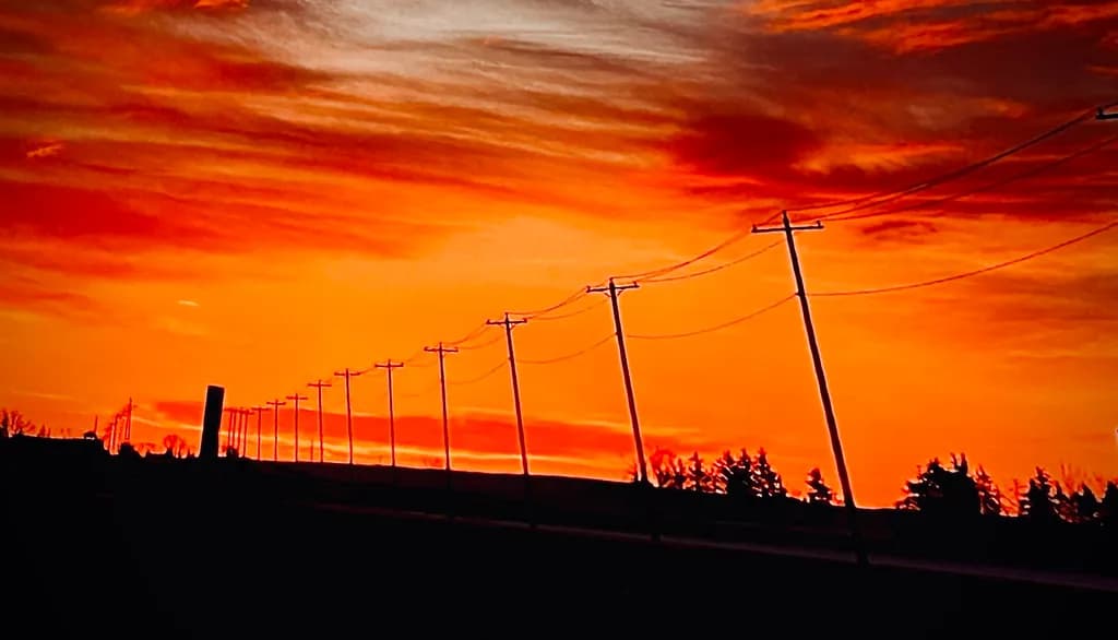 Sunset Powerlines