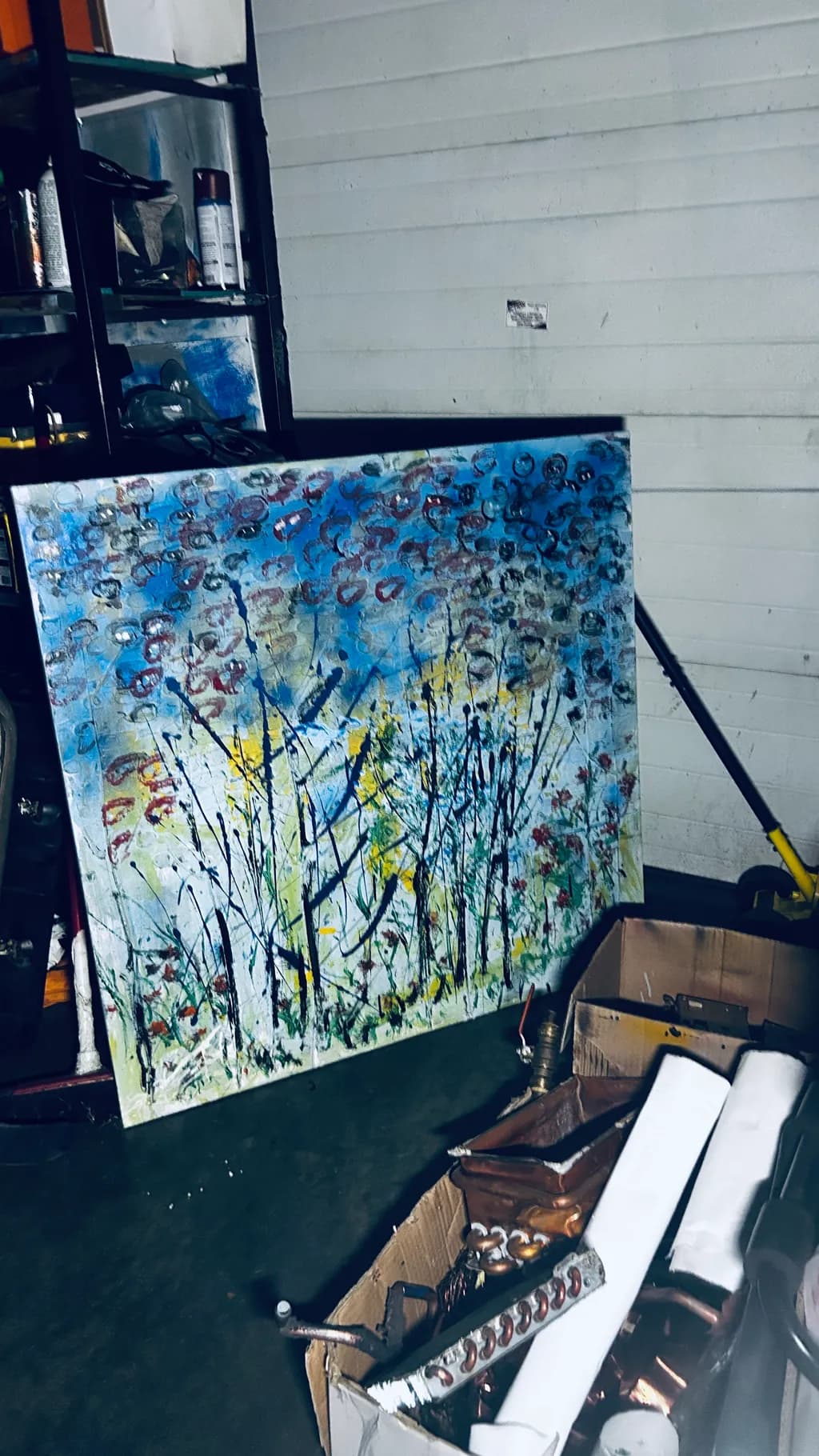 Abstract Garage Canvas
