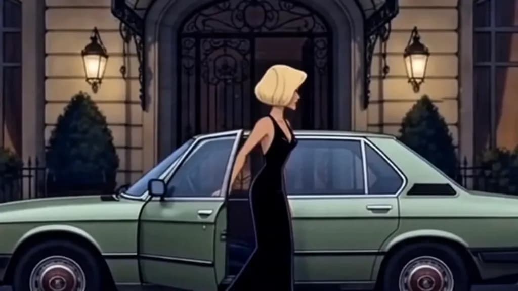 Blonde by the Sedan