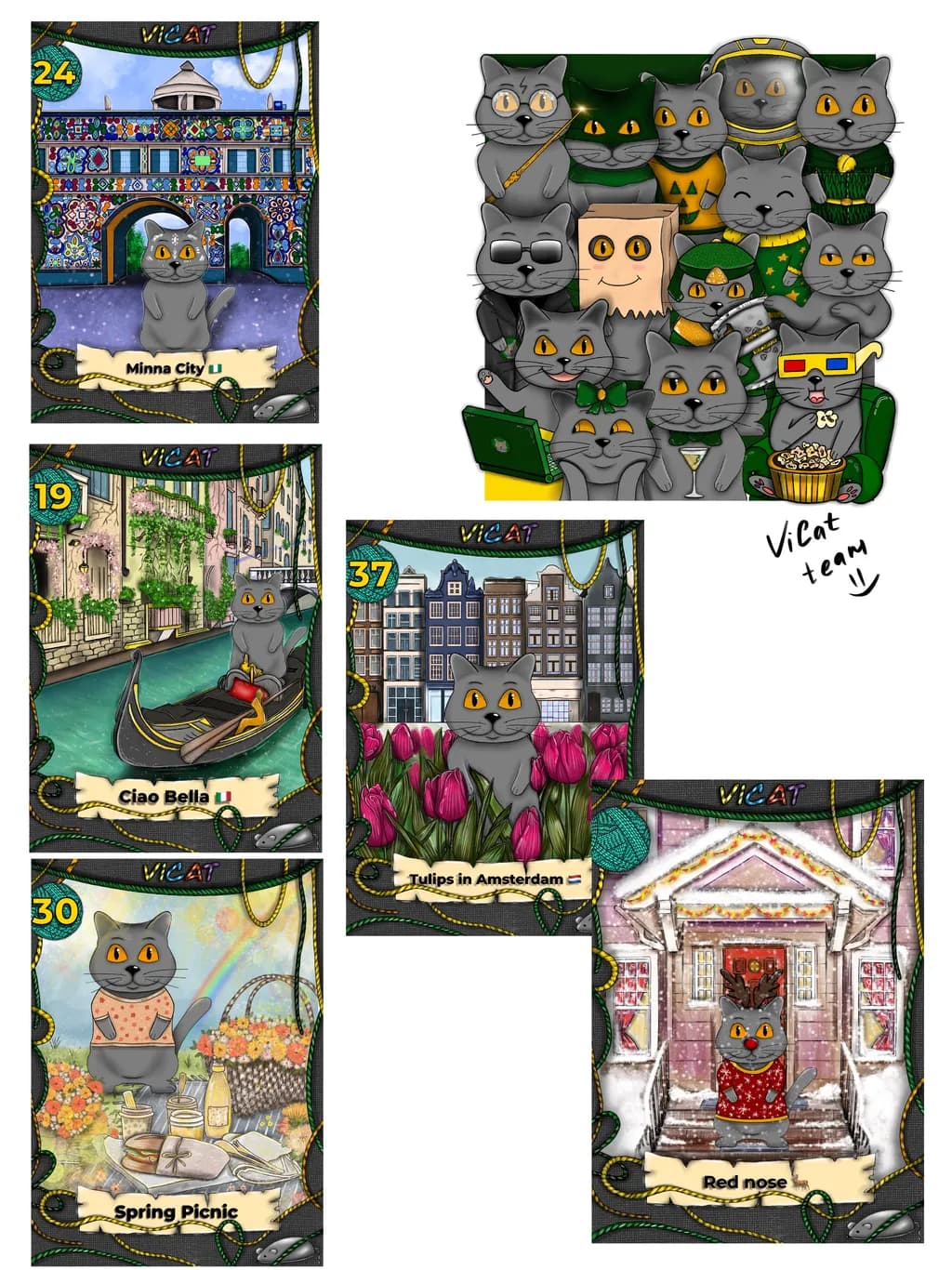 Cats Travel Scenery