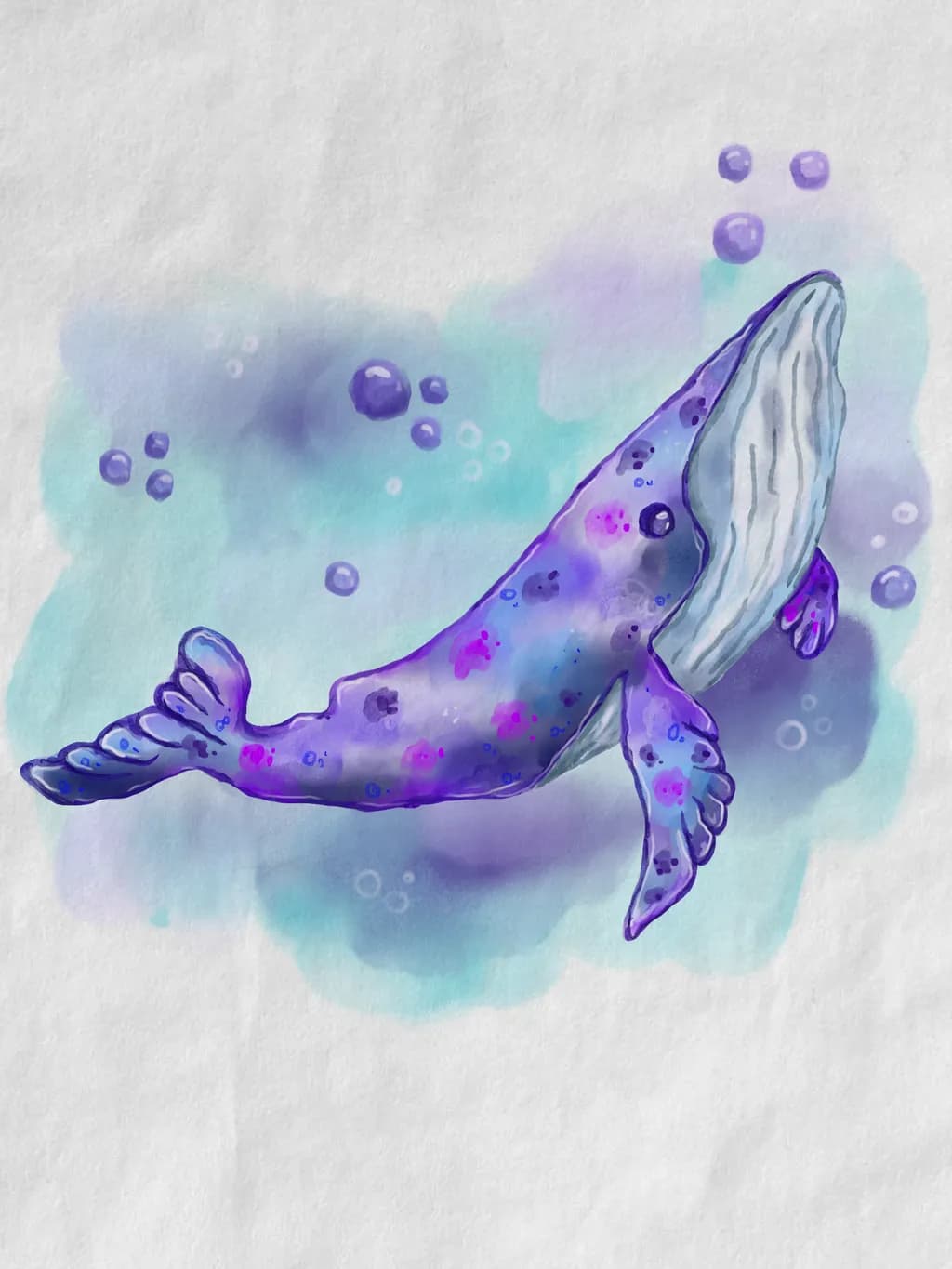 Purple Whale Bubbles