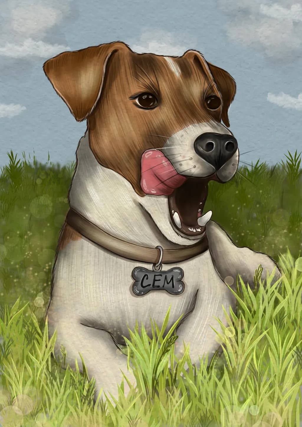 Dog in Grass