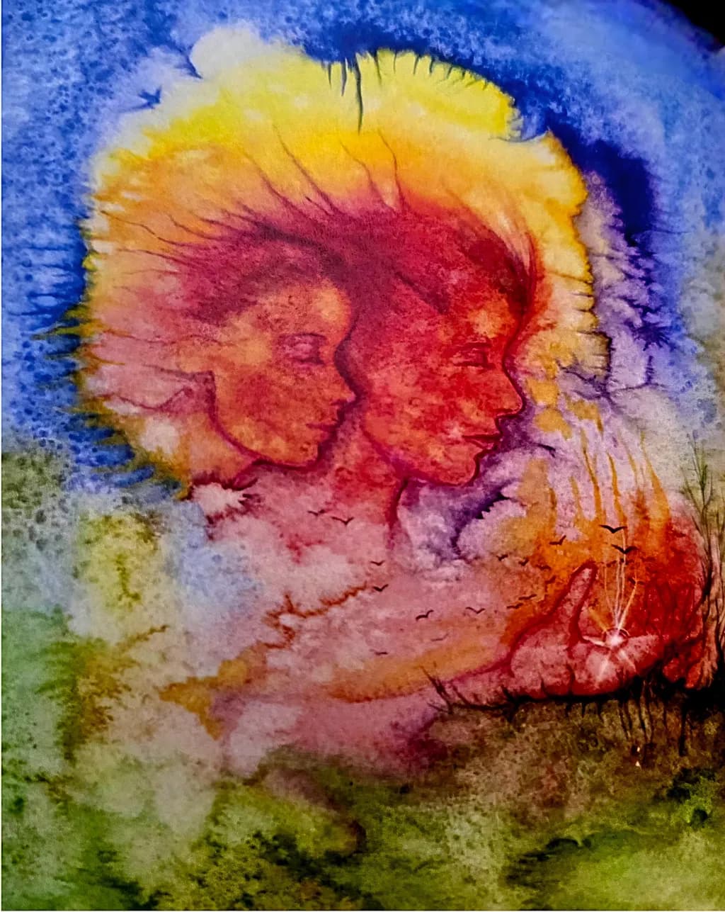 Fire and Faces in Nature