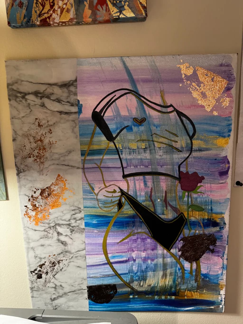 Abstract Body and Rose