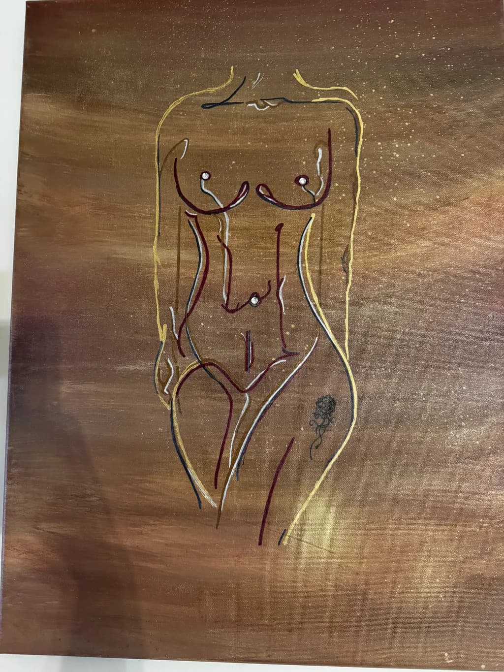 Abstract Nude Silhouette