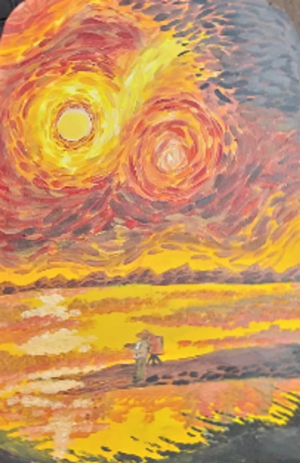 Sunset Landscape Painting