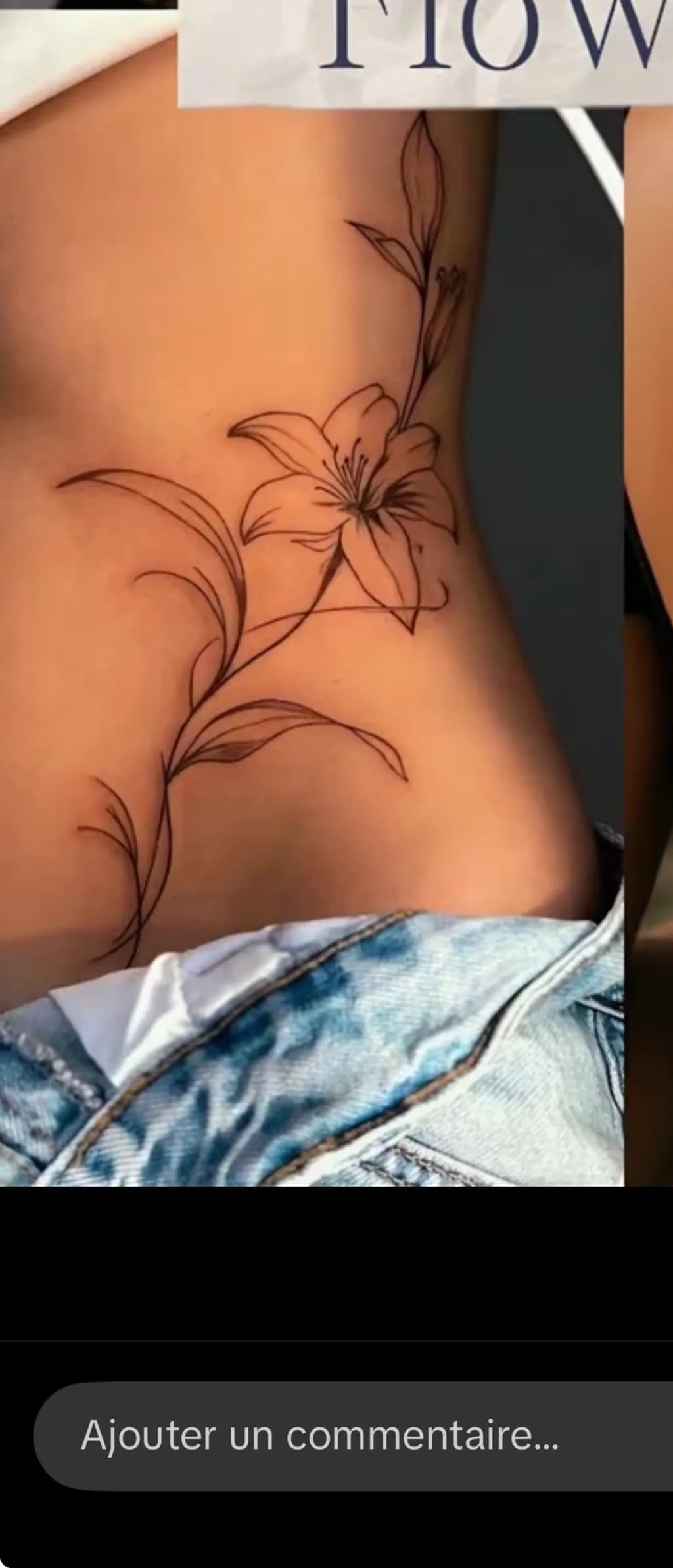 Lily Vine Tattoo