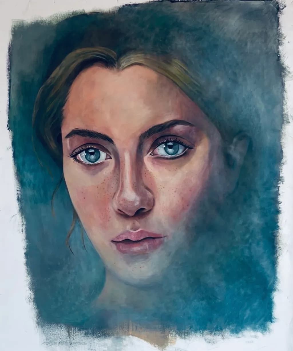 Blue Gaze Portrait
