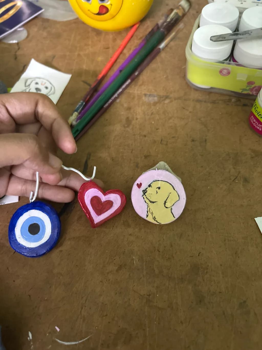 Dog Heart Charms
