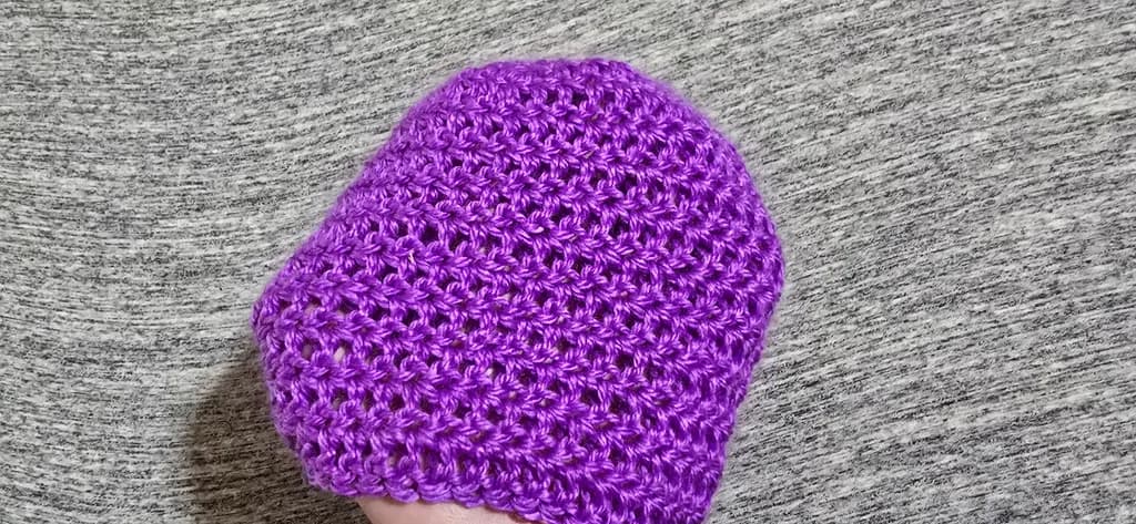 Purple Crochet Hat