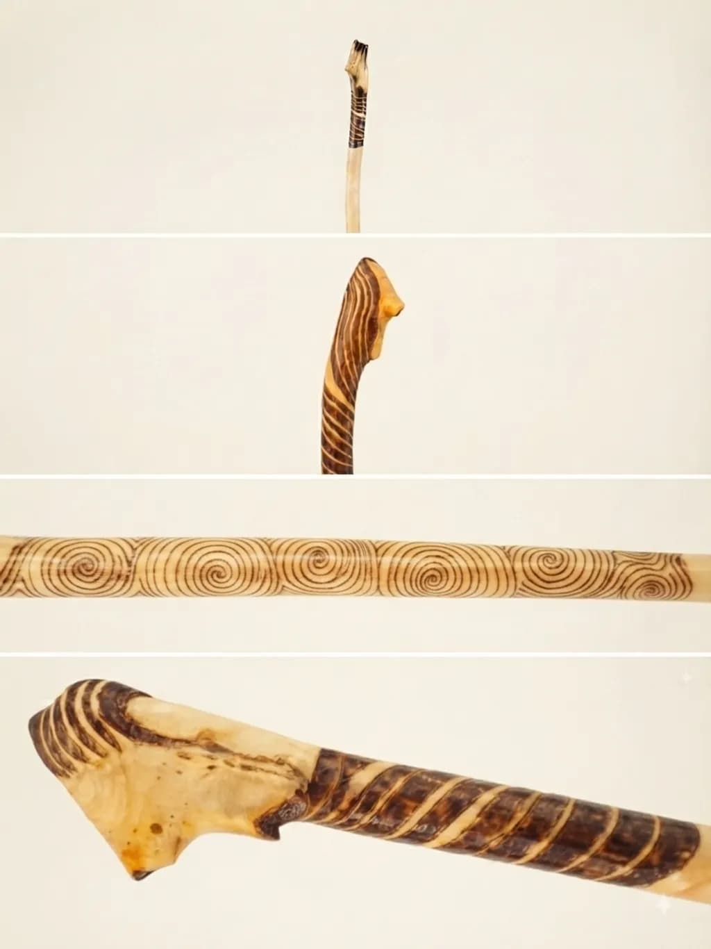 Carved Wooden Staff