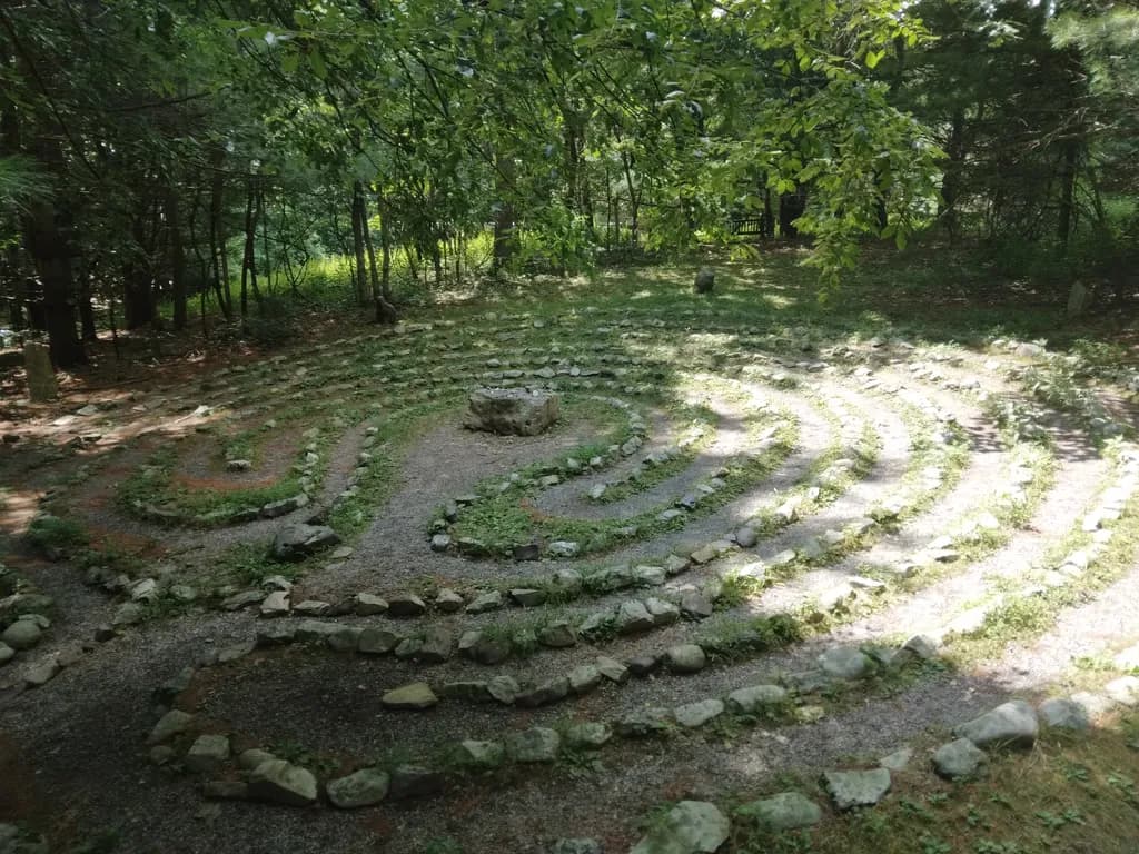 Stone Labyrinth Path