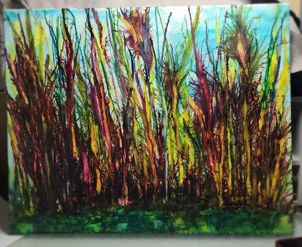 Colorful Forest Stalks