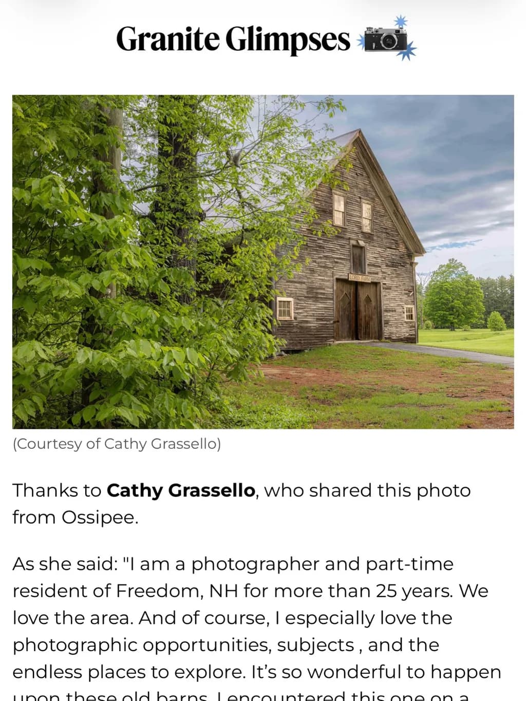 Old Barn at Ossipee