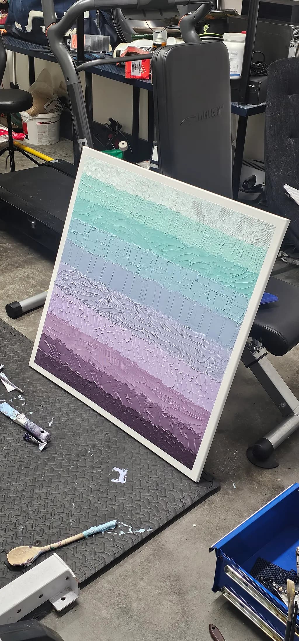 Textured Pastel Stripes
