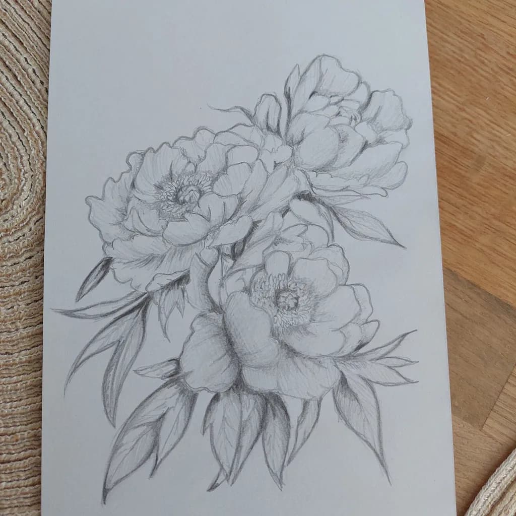Peony Sketch