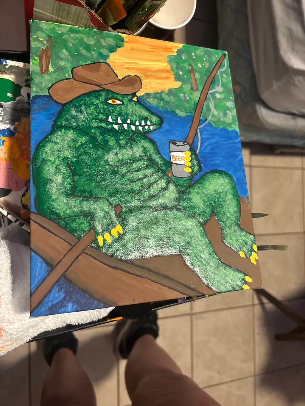 Alligator Riverboat Relaxation