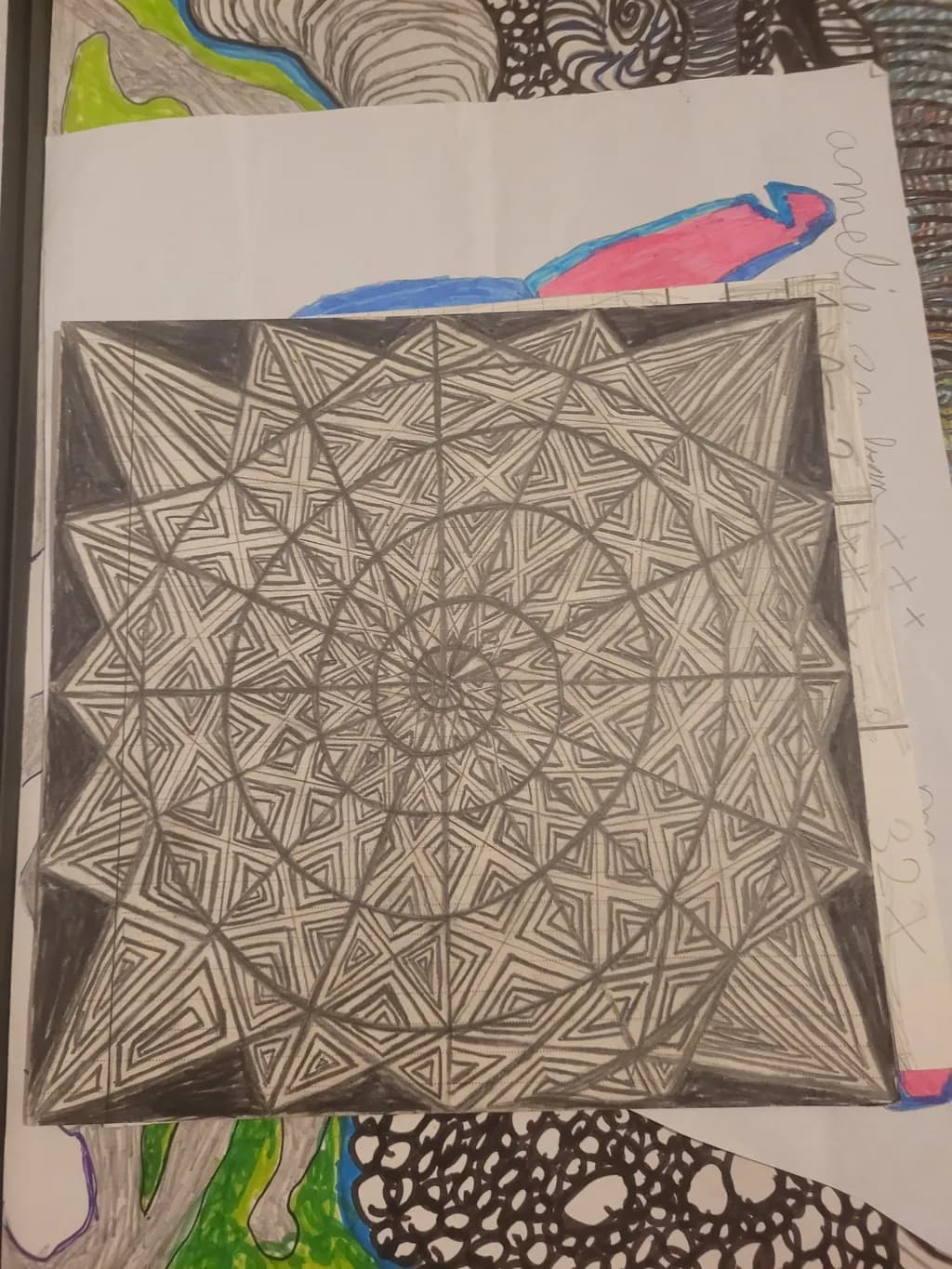 Geometric Spiral Pattern
