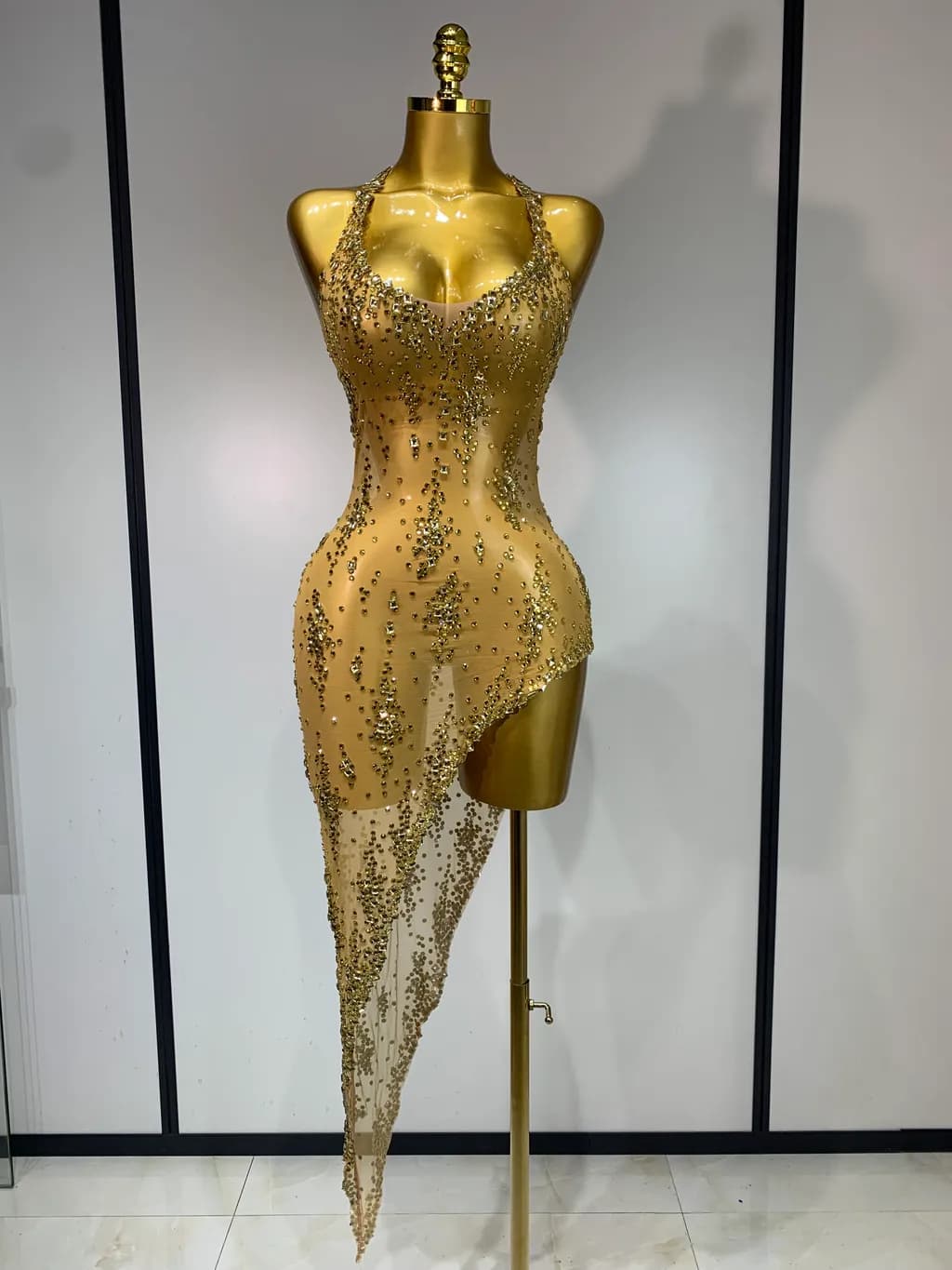 Golden Sheer Dress