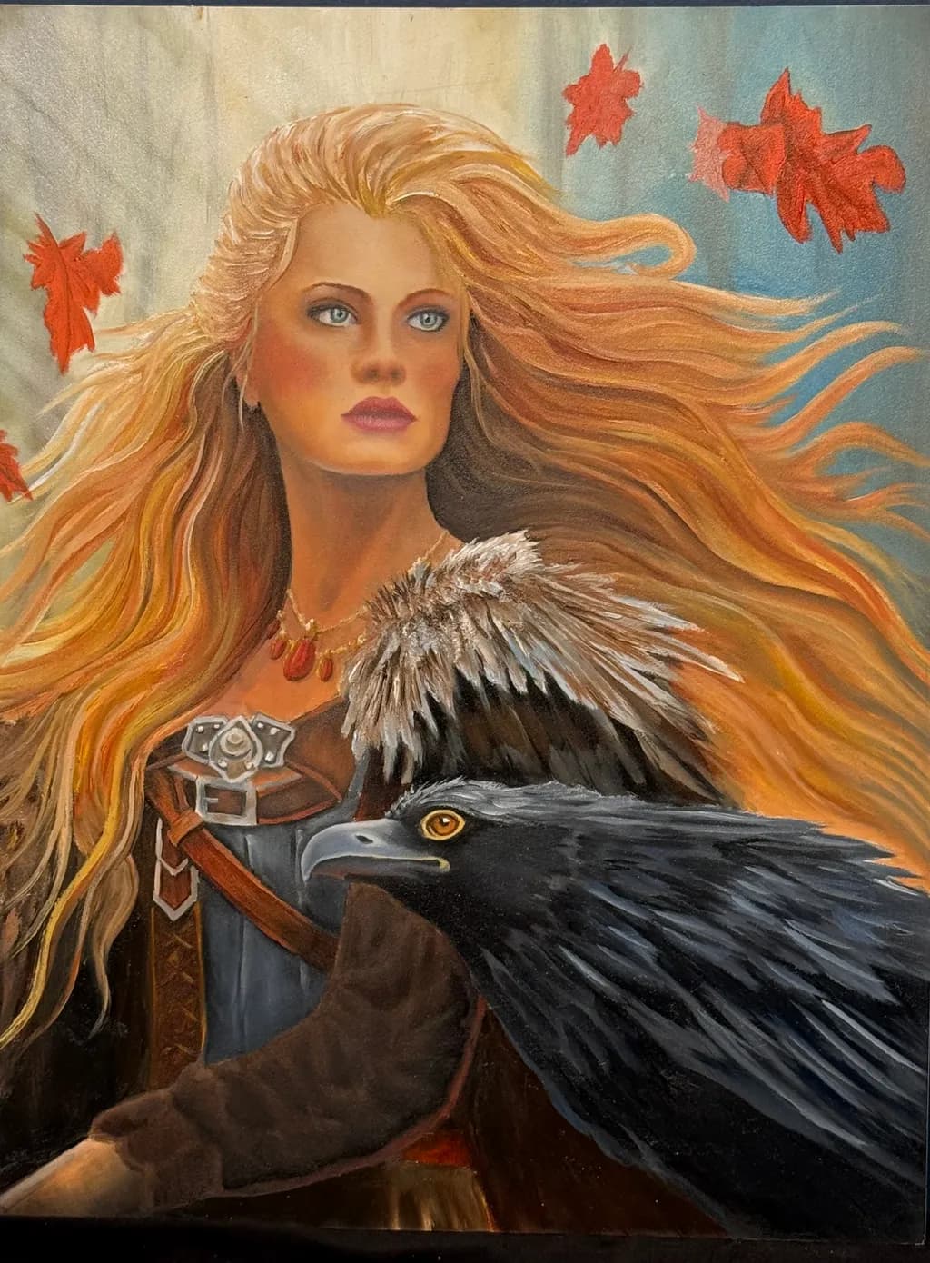 Raven Warrior and Falling Leaves