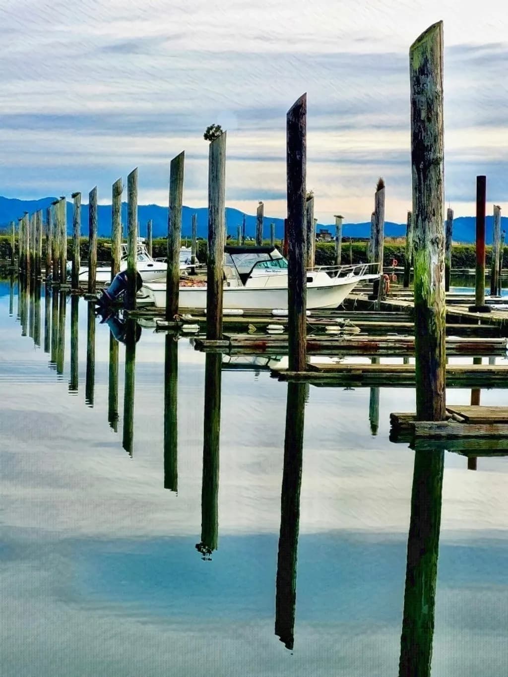 Boat Dock Reflections