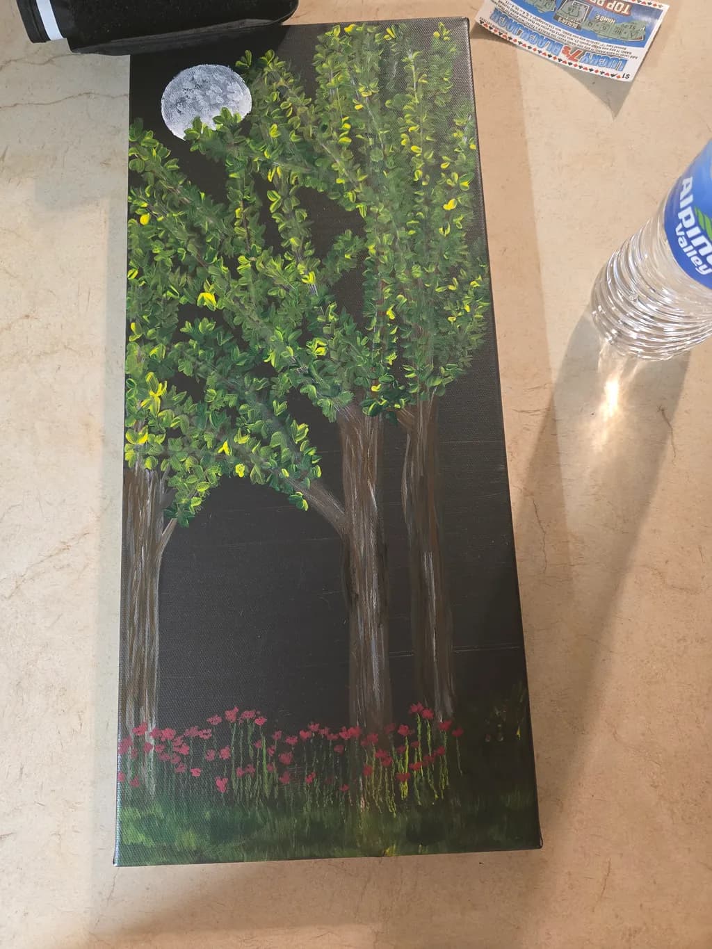 Trees Under Moonlight