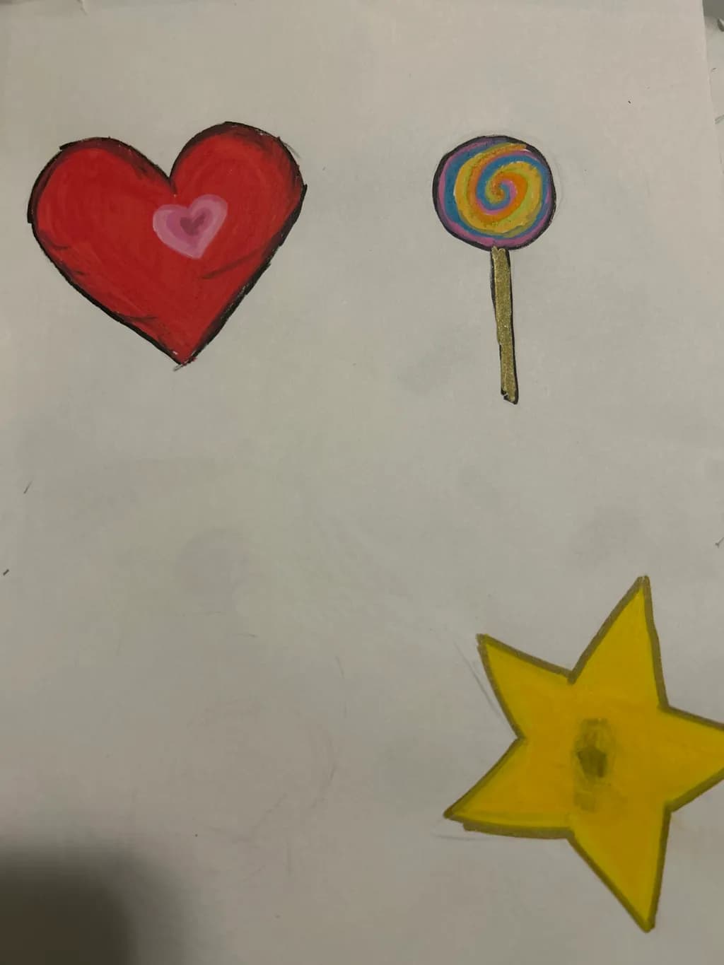 Heart, Lollipop, and Star Trio