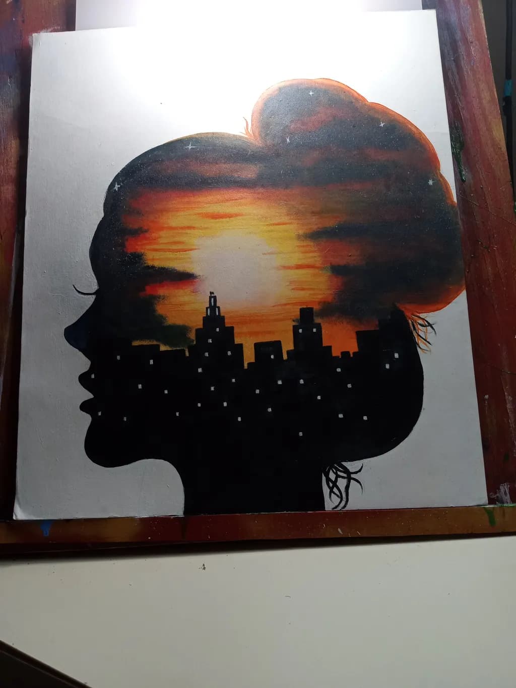 City Sunset Silhouette