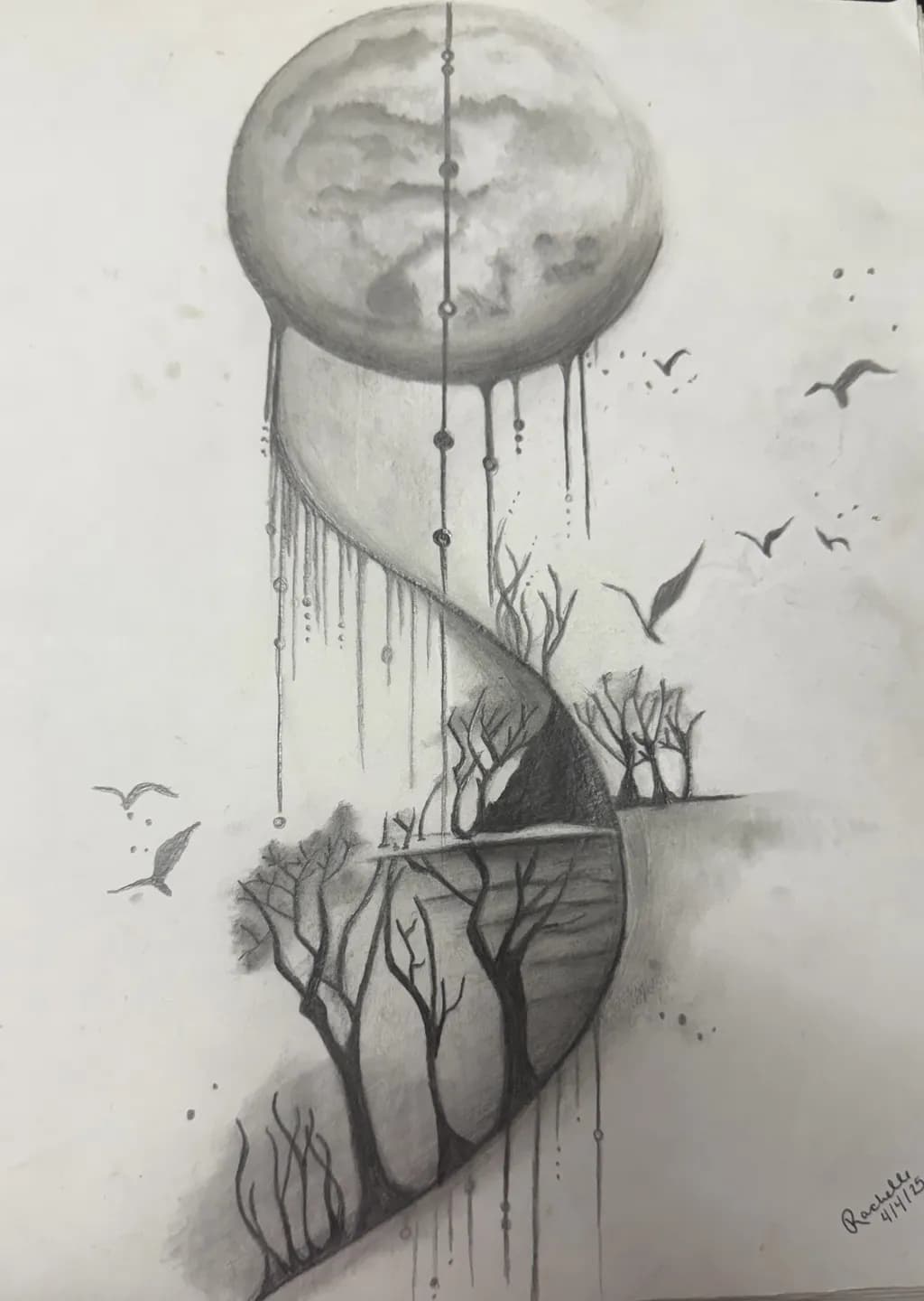 Moonlit Forest Spiral