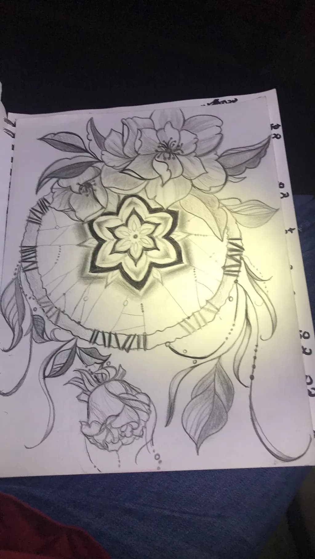 Floral Clock Design
