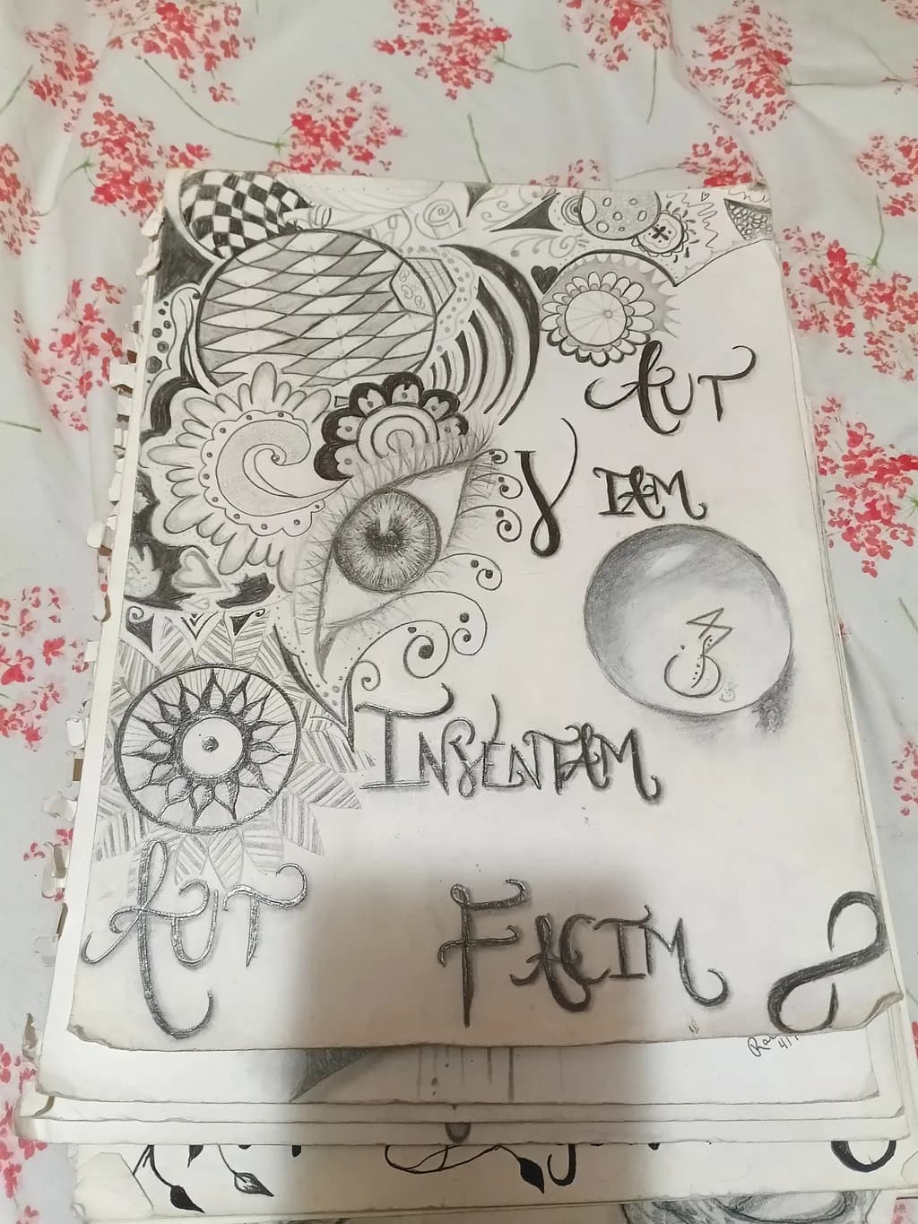 Abstract Eye Drawing