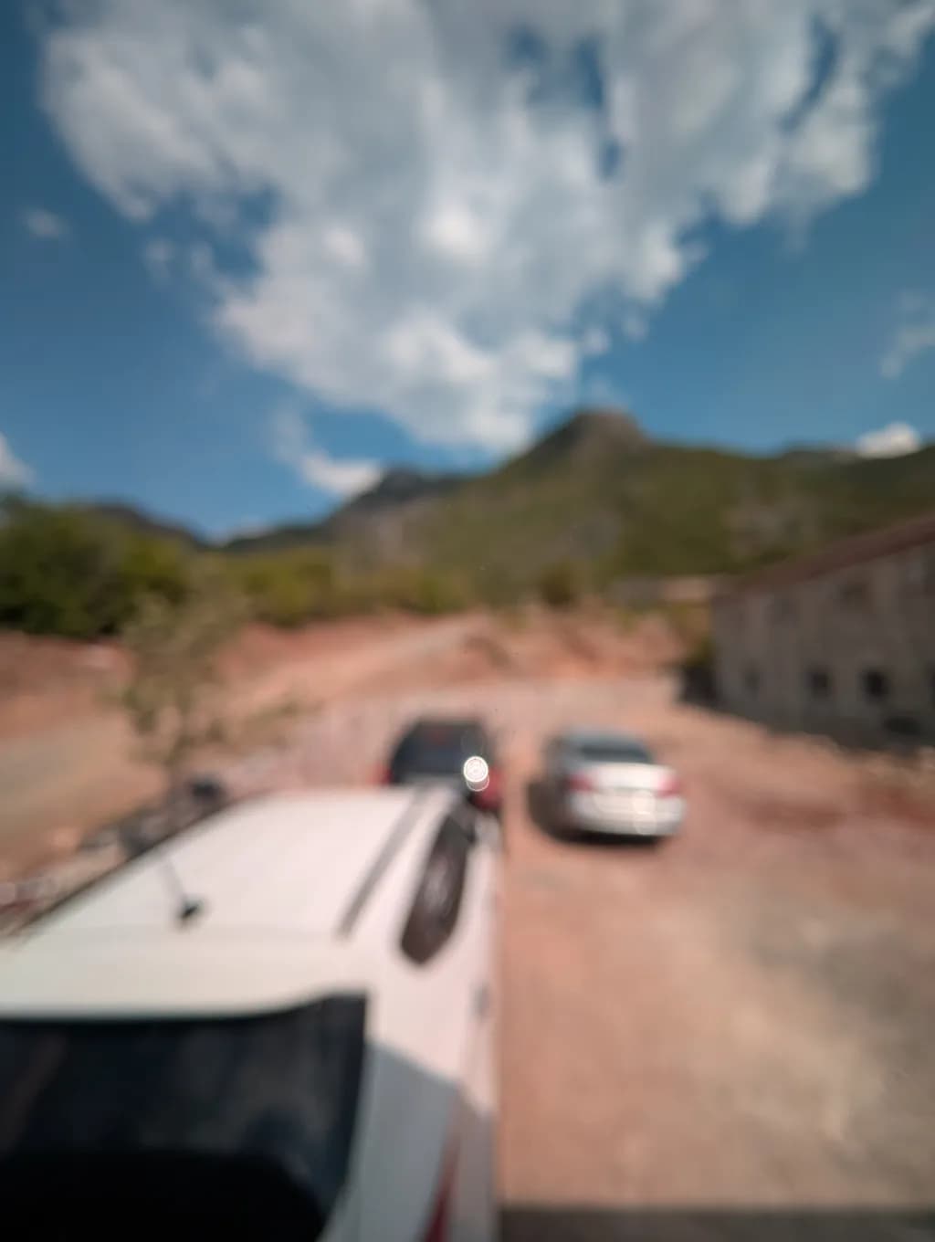 Blurred Mountain Road