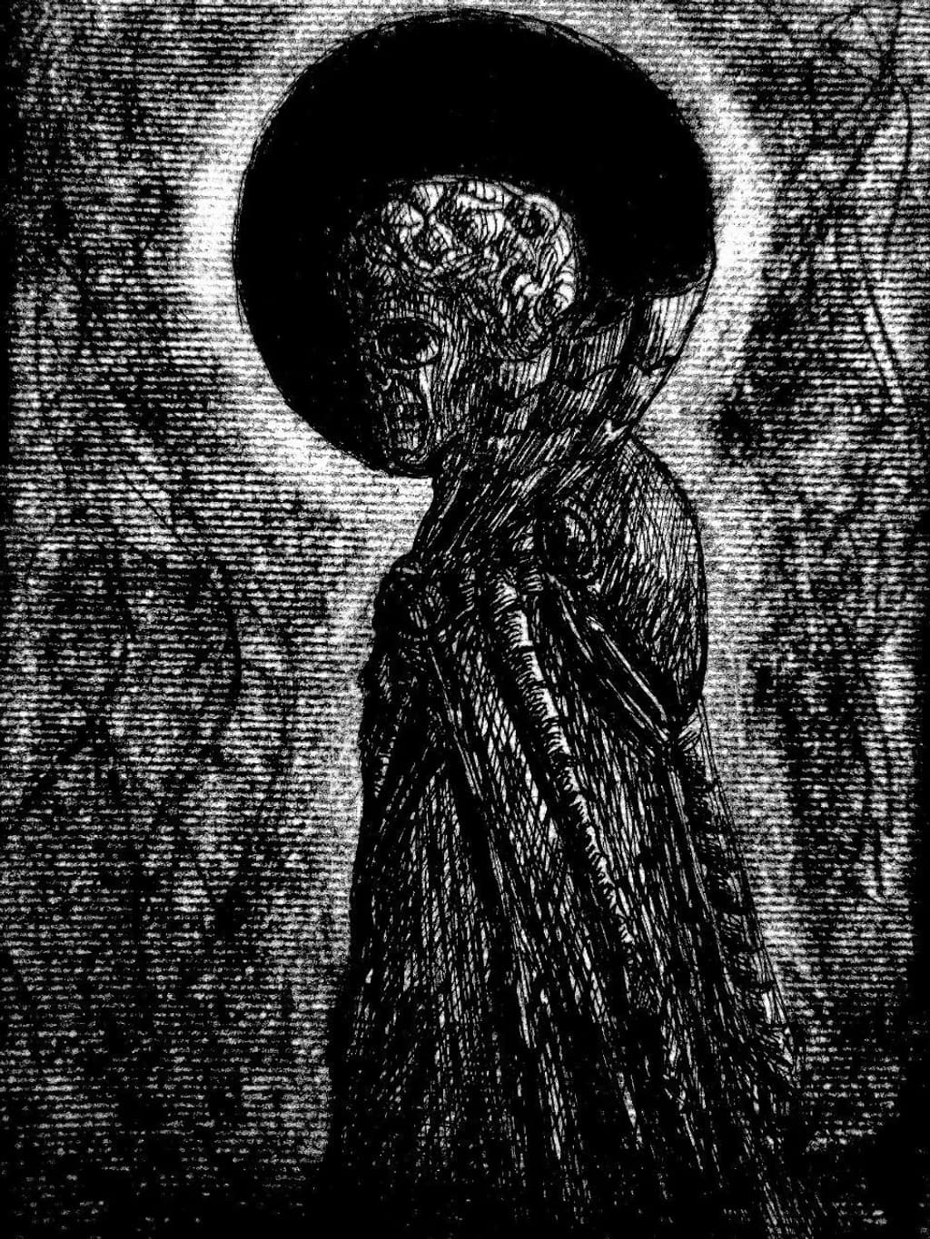 Dark Figure with Halo