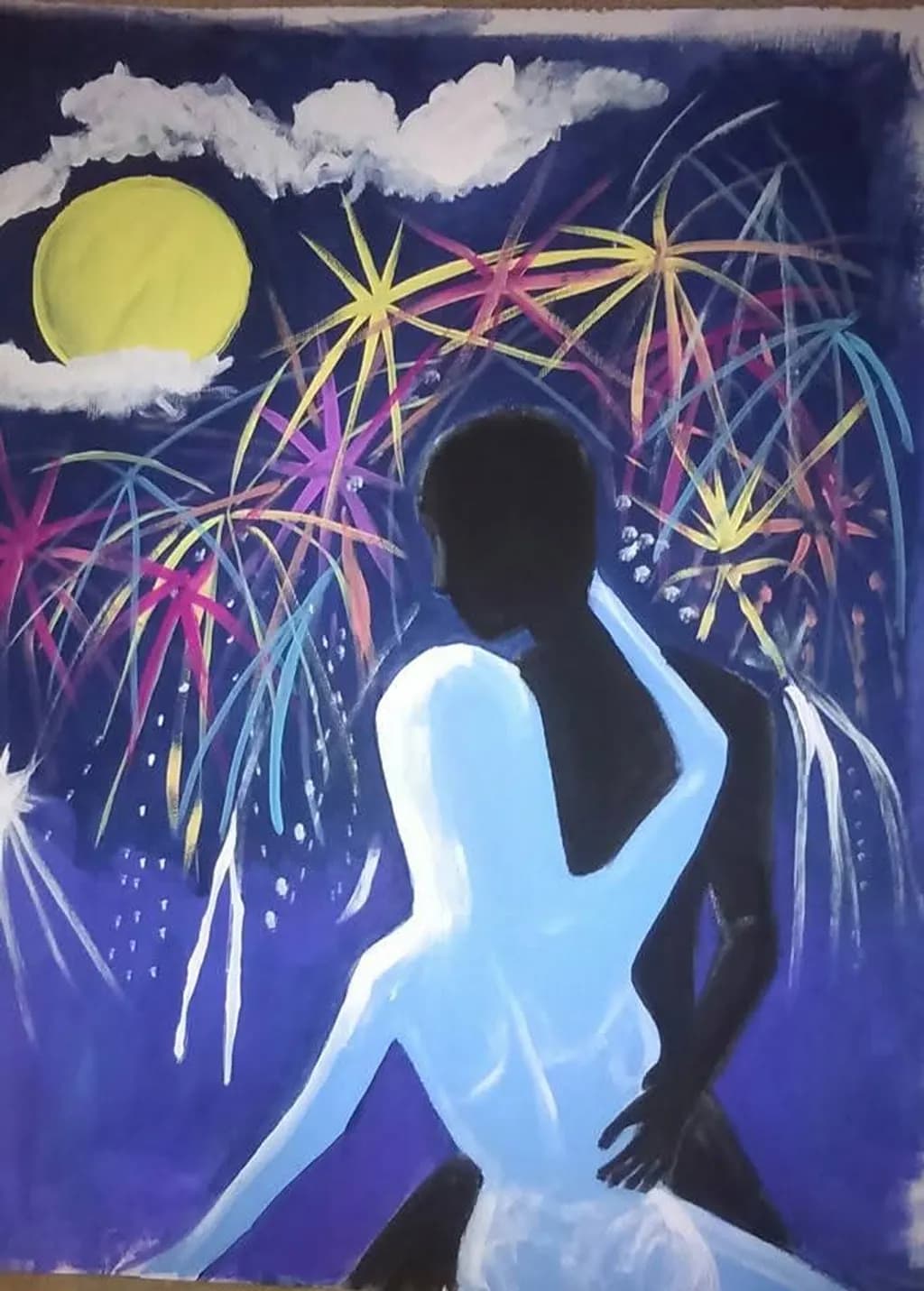 Moonlit Fireworks Dance