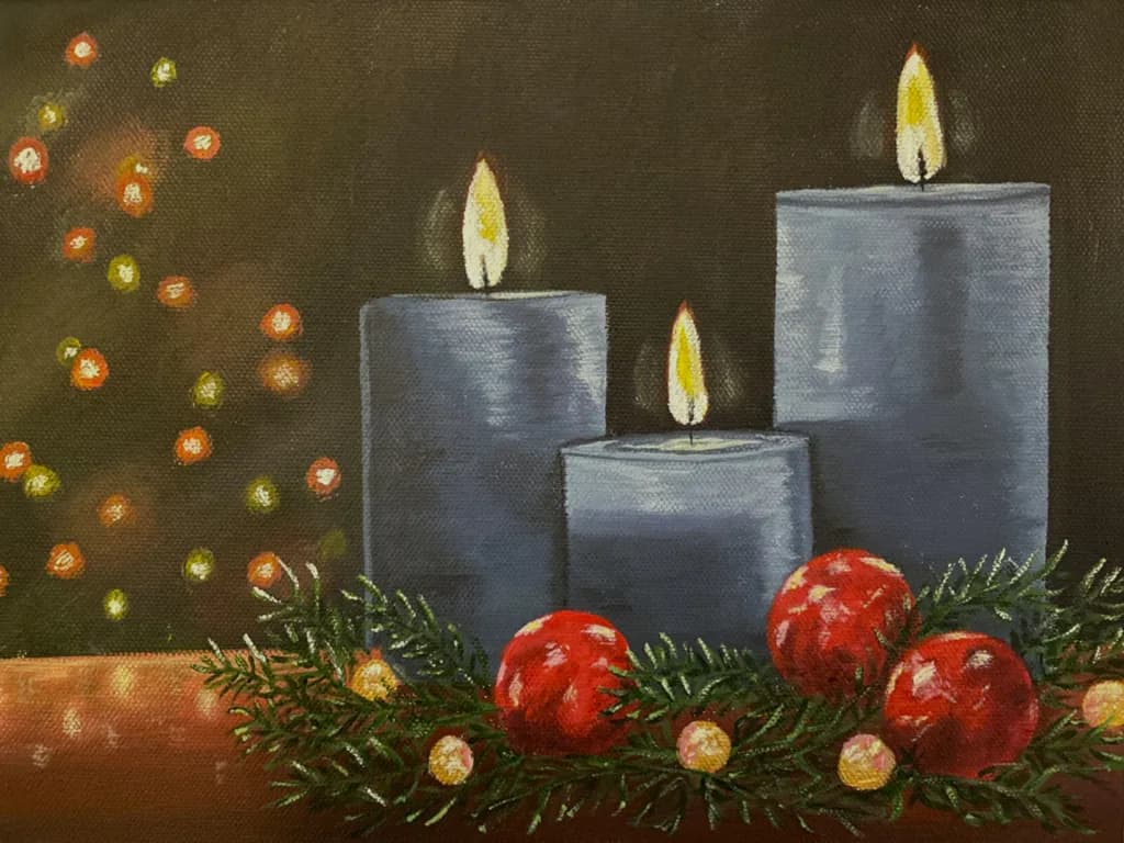 Happy Holidays Candles