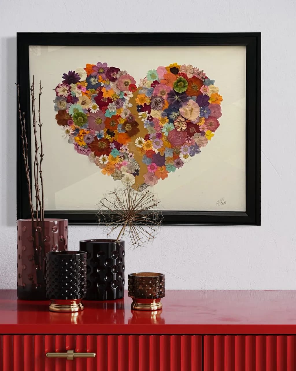 Floral Heart Canvas