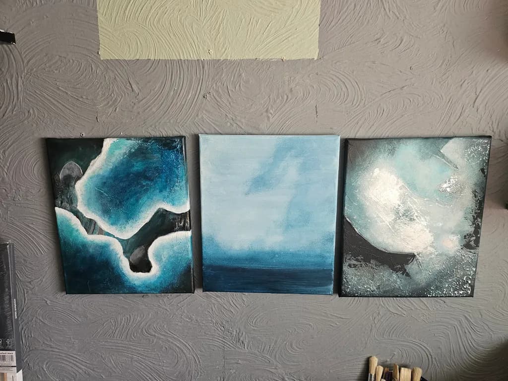 Inbound Abstract Triptych
